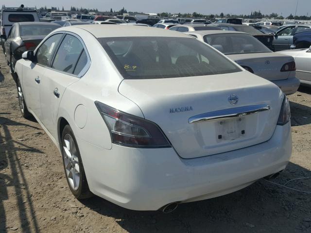 1N4AA5AP3EC443085 - 2014 NISSAN MAXIMA S WHITE photo 3