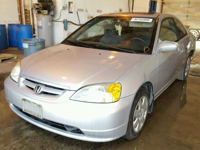 1HGEM22961L018635 - 2001 HONDA CIVIC SI SILVER photo 2