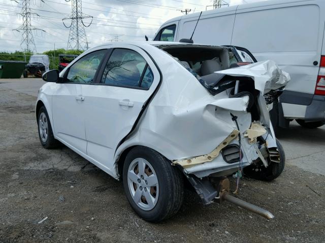 1G1JA5SH4F4173774 - 2015 CHEVROLET SONIC LS WHITE photo 3