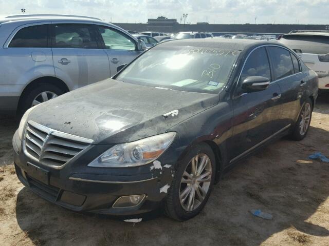 KMHGC4DF0BU136020 - 2011 HYUNDAI GENESIS BLACK photo 2