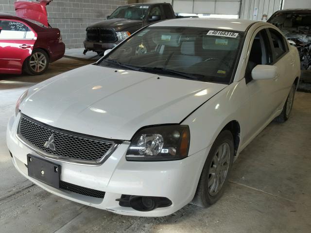 4A32B2FF0BE020214 - 2011 MITSUBISHI GALANT FE WHITE photo 2