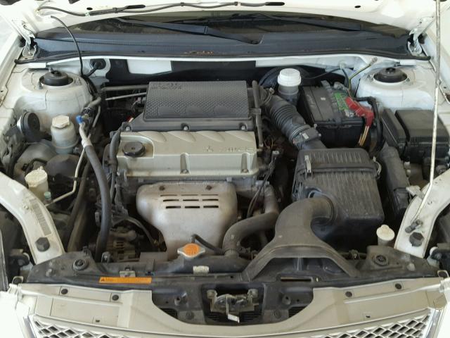 4A32B2FF0BE020214 - 2011 MITSUBISHI GALANT FE WHITE photo 7