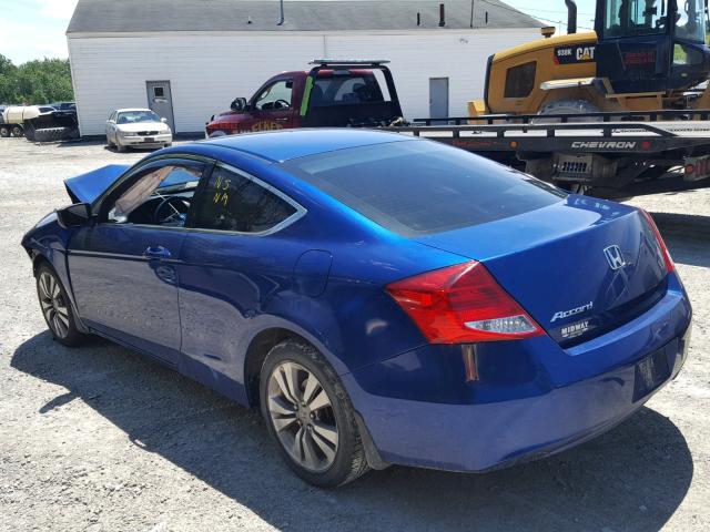 1HGCS1B33BA008080 - 2011 HONDA ACCORD LX- BLUE photo 3