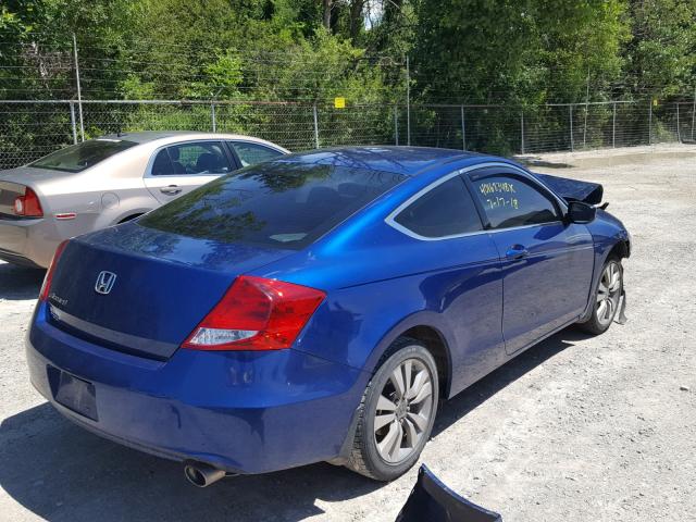 1HGCS1B33BA008080 - 2011 HONDA ACCORD LX- BLUE photo 4