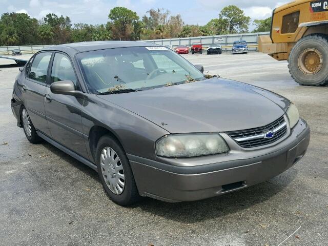 2G1WF55E639140731 - 2003 CHEVROLET IMPALA BROWN photo 1