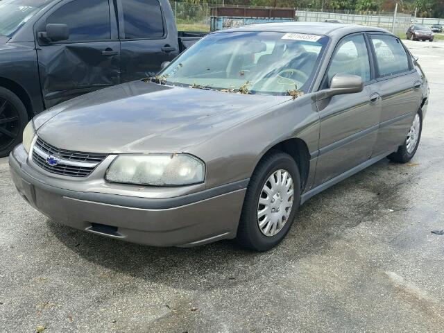 2G1WF55E639140731 - 2003 CHEVROLET IMPALA BROWN photo 2