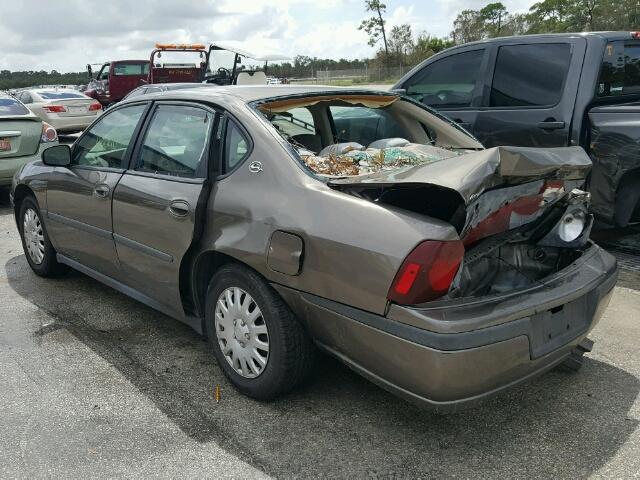 2G1WF55E639140731 - 2003 CHEVROLET IMPALA BROWN photo 3