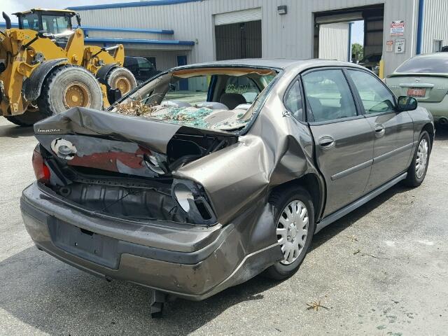 2G1WF55E639140731 - 2003 CHEVROLET IMPALA BROWN photo 4