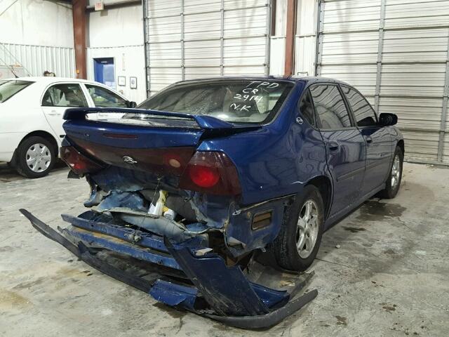 2G1WH52K339281583 - 2003 CHEVROLET IMPALA LS BLUE photo 4