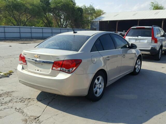 1G1PF5SC4C7129221 - 2012 CHEVROLET CRUZE LT TAN photo 4