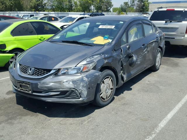 2HGFB2F69DH528196 - 2013 HONDA CIVIC HF CHARCOAL photo 2