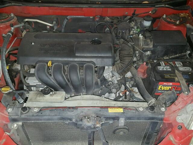 2T1KR32EX3C026852 - 2003 TOYOTA COROLLA MA RED photo 7