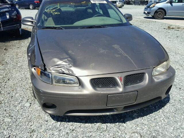 1G2WK52JX2F283387 - 2002 PONTIAC GRAND PRIX TAN photo 9
