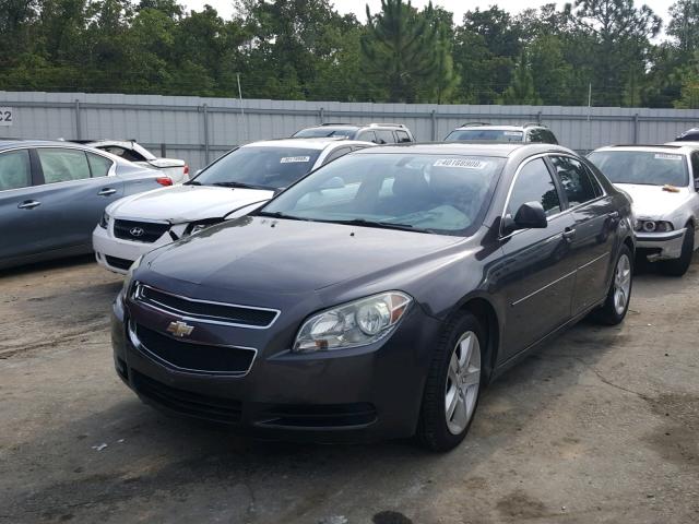 1G1ZB5EB2AF292072 - 2010 CHEVROLET MALIBU LS ნაცრისფერი ფოტო 2