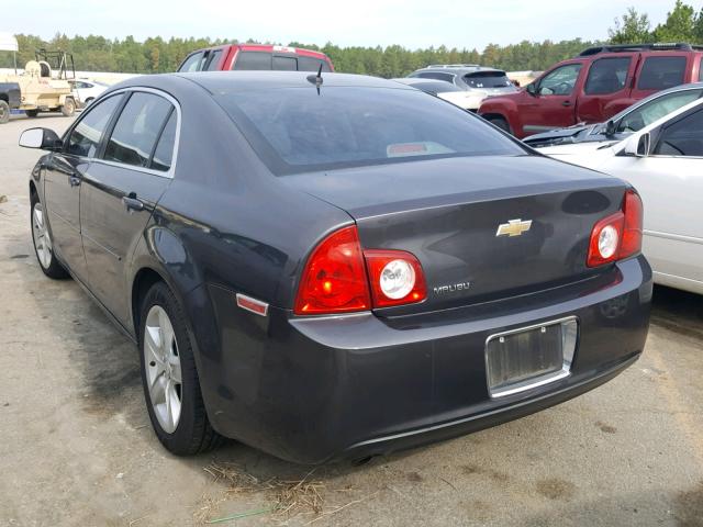 1G1ZB5EB2AF292072 - 2010 CHEVROLET MALIBU LS ნაცრისფერი ფოტო 3