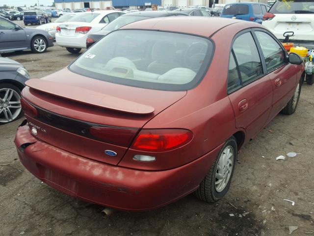 1FALP13PXVW332965 - 1997 FORD ESCORT LX RED photo 4