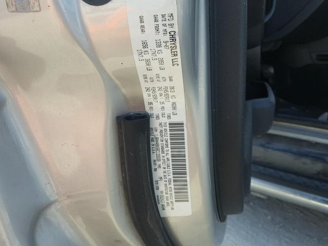 1J8HH48K68C133339 - 2008 JEEP COMMANDER ვერცხლისფერი ფოტო 10