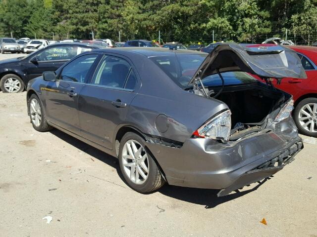 3FAHP0JA0AR253946 - 2010 FORD FUSION GRAY photo 3