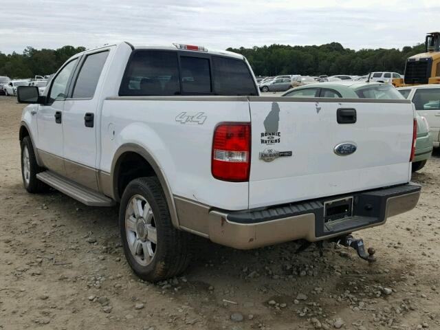 1FTPW14V26KE02253 - 2006 FORD F150 WHITE photo 3