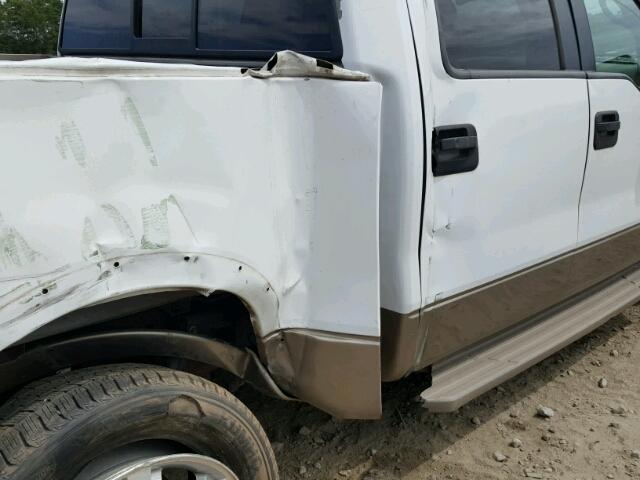 1FTPW14V26KE02253 - 2006 FORD F150 WHITE photo 9