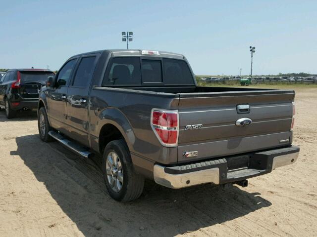 1FTFW1CF2EKD04182 - 2014 FORD F150 GRAY photo 3