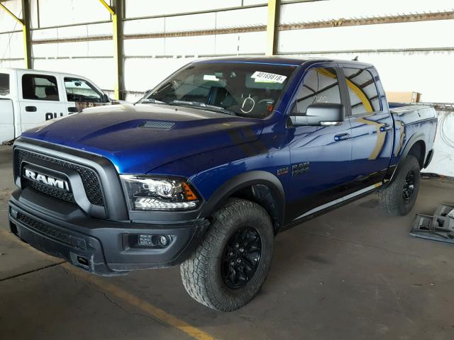 1C6RR6YT2HS805519 - 2017 RAM 1500 REBEL ლურჯი ფოტო 2