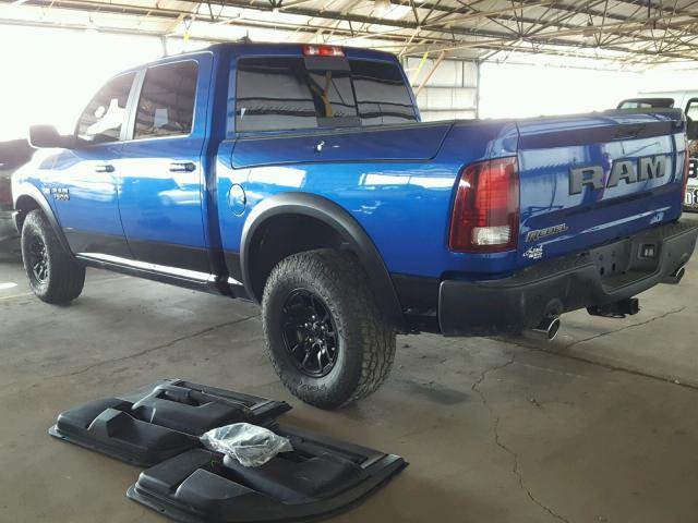 1C6RR6YT2HS805519 - 2017 RAM 1500 REBEL ლურჯი ფოტო 3