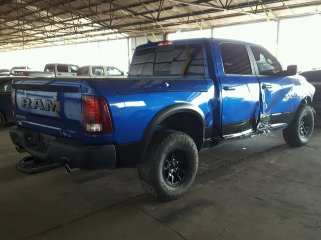 1C6RR6YT2HS805519 - 2017 RAM 1500 REBEL ლურჯი ფოტო 4