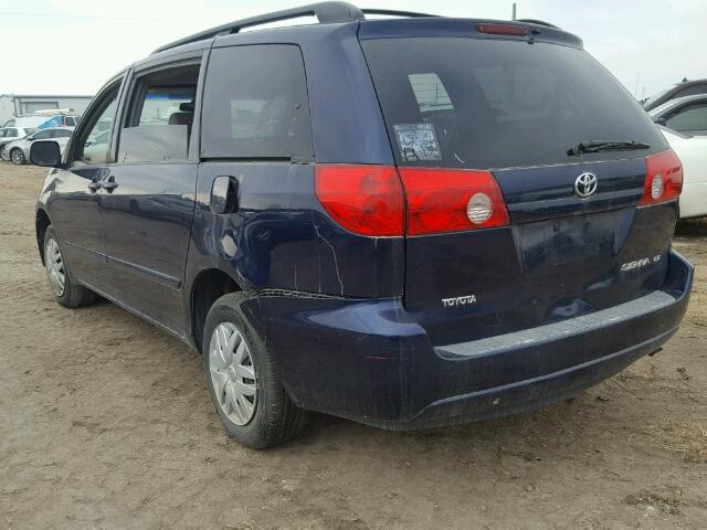 5TDZA23C36S451287 - 2006 TOYOTA SIENNA CE BLUE photo 3