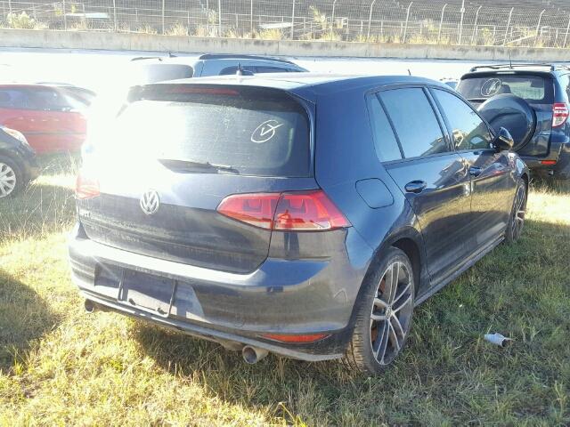 3VW447AU7HM009705 - 2017 VOLKSWAGEN GTI BLUE photo 4