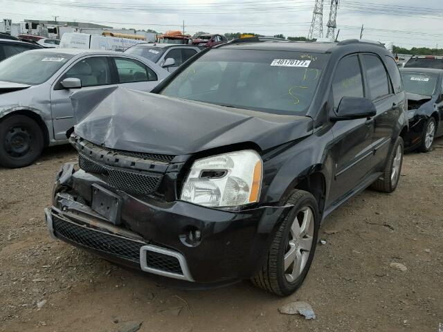 2CNDL537186043405 - 2008 CHEVROLET EQUINOX BLACK photo 2