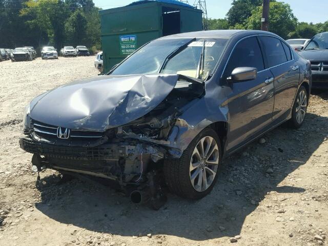 1HGCR2F51DA026349 - 2013 HONDA ACCORD SPO GRAY photo 2