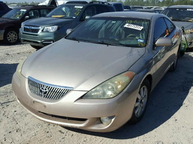 4T1CE38P34U844187 - 2004 TOYOTA CAMRY SOLA BEIGE photo 2