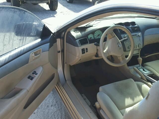 4T1CE38P34U844187 - 2004 TOYOTA CAMRY SOLA BEIGE photo 9