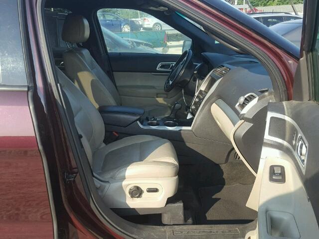 1FMHK8D8XBGA66458 - 2011 FORD EXPLORER BURGUNDY photo 5