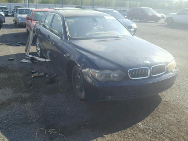 WBAGL63454DP69631 - 2004 BMW 745I BLUE photo 1