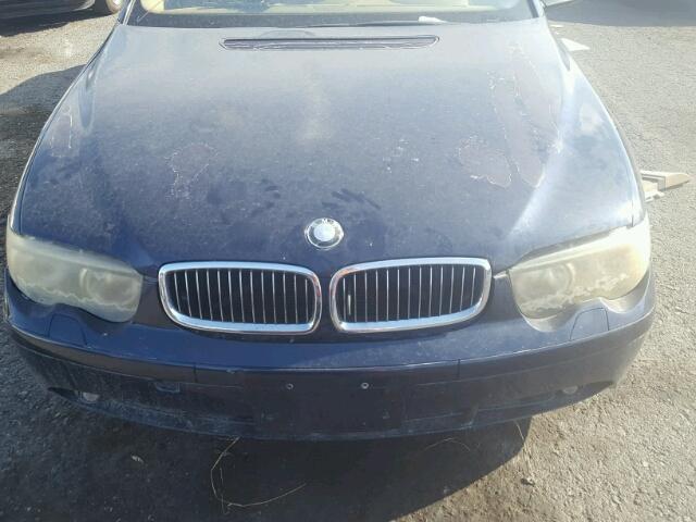 WBAGL63454DP69631 - 2004 BMW 745I BLUE photo 7