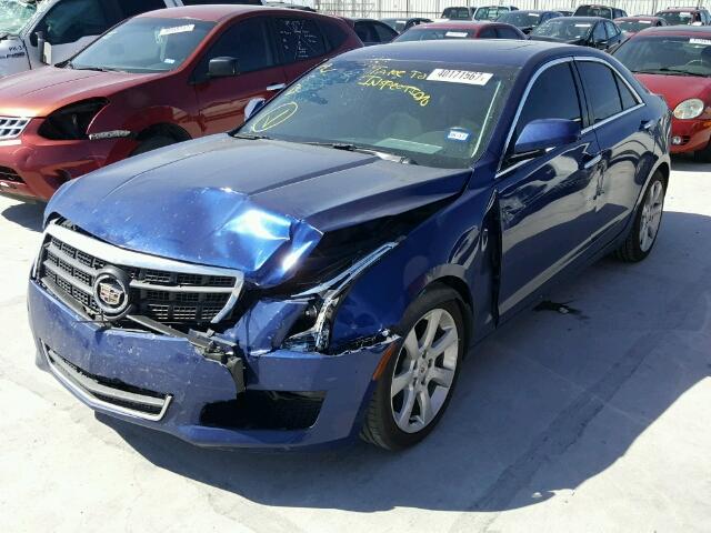 1G6AA5RX0D0128102 - 2013 CADILLAC ATS BLUE photo 2