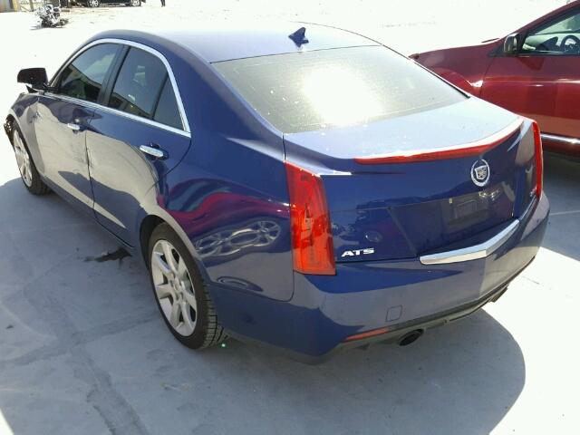 1G6AA5RX0D0128102 - 2013 CADILLAC ATS BLUE photo 3