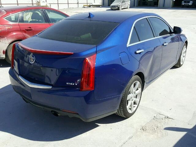 1G6AA5RX0D0128102 - 2013 CADILLAC ATS BLUE photo 4