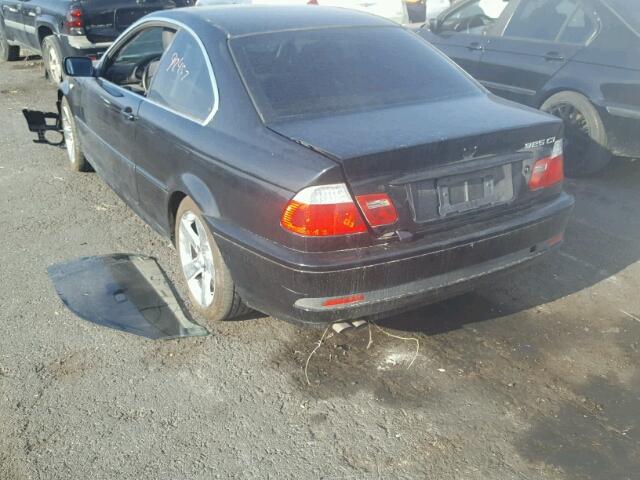WBABD33484PL05303 - 2004 BMW 325 CI BLACK photo 3