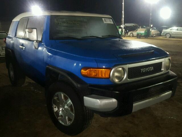 JTEBU11F970037981 - 2007 TOYOTA FJ CRUISER BLUE photo 1