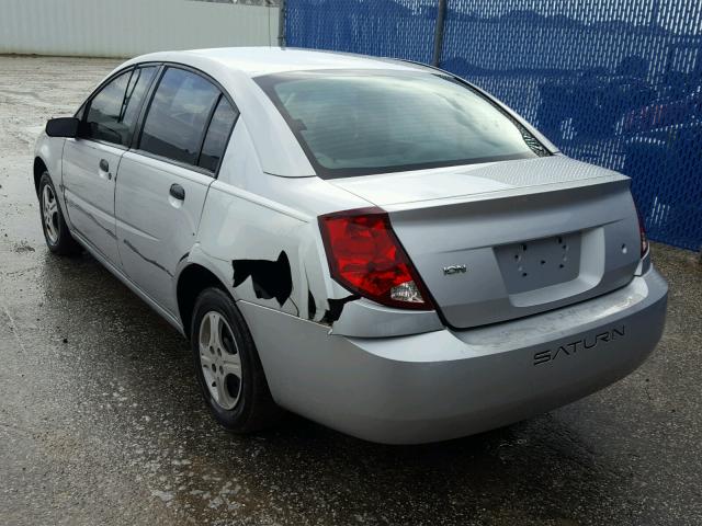 1G8AG52F54Z105076 - 2004 SATURN ION LEVEL SILVER photo 3