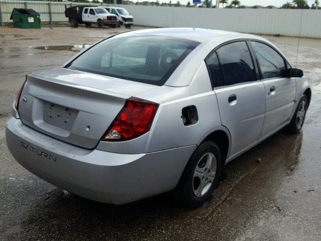 1G8AG52F54Z105076 - 2004 SATURN ION LEVEL SILVER photo 4
