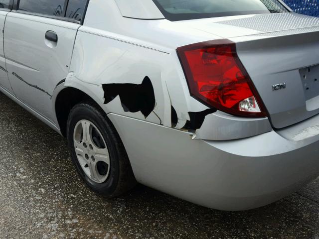 1G8AG52F54Z105076 - 2004 SATURN ION LEVEL SILVER photo 9