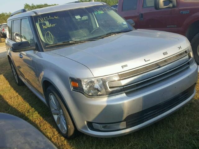 2FMGK5C82FBA19661 - 2015 FORD FLEX SEL SILVER photo 1