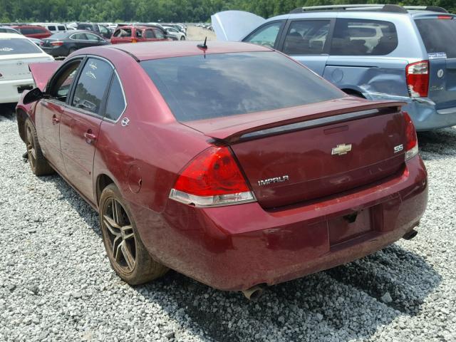 2G1WD58C779262035 - 2007 CHEVROLET IMPALA SUP 勃艮第红 照片 3