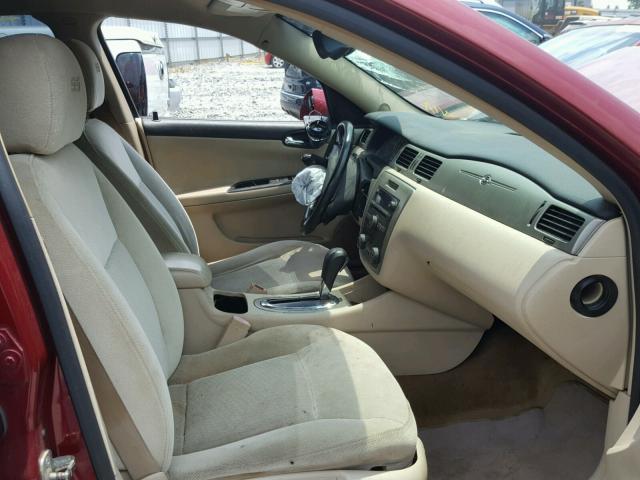 2G1WD58C779262035 - 2007 CHEVROLET IMPALA SUP 勃艮第红 照片 5