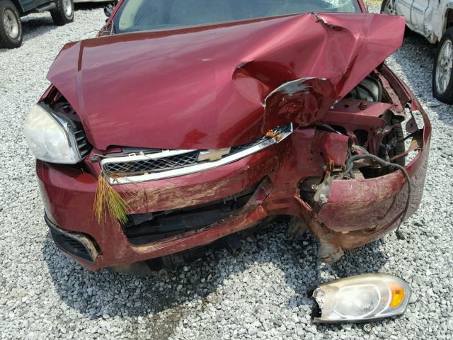 2G1WD58C779262035 - 2007 CHEVROLET IMPALA SUP BURGUNDY photo 7