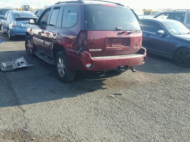 1GKDT13S822463902 - 2002 GMC ENVOY BURGUNDY photo 3